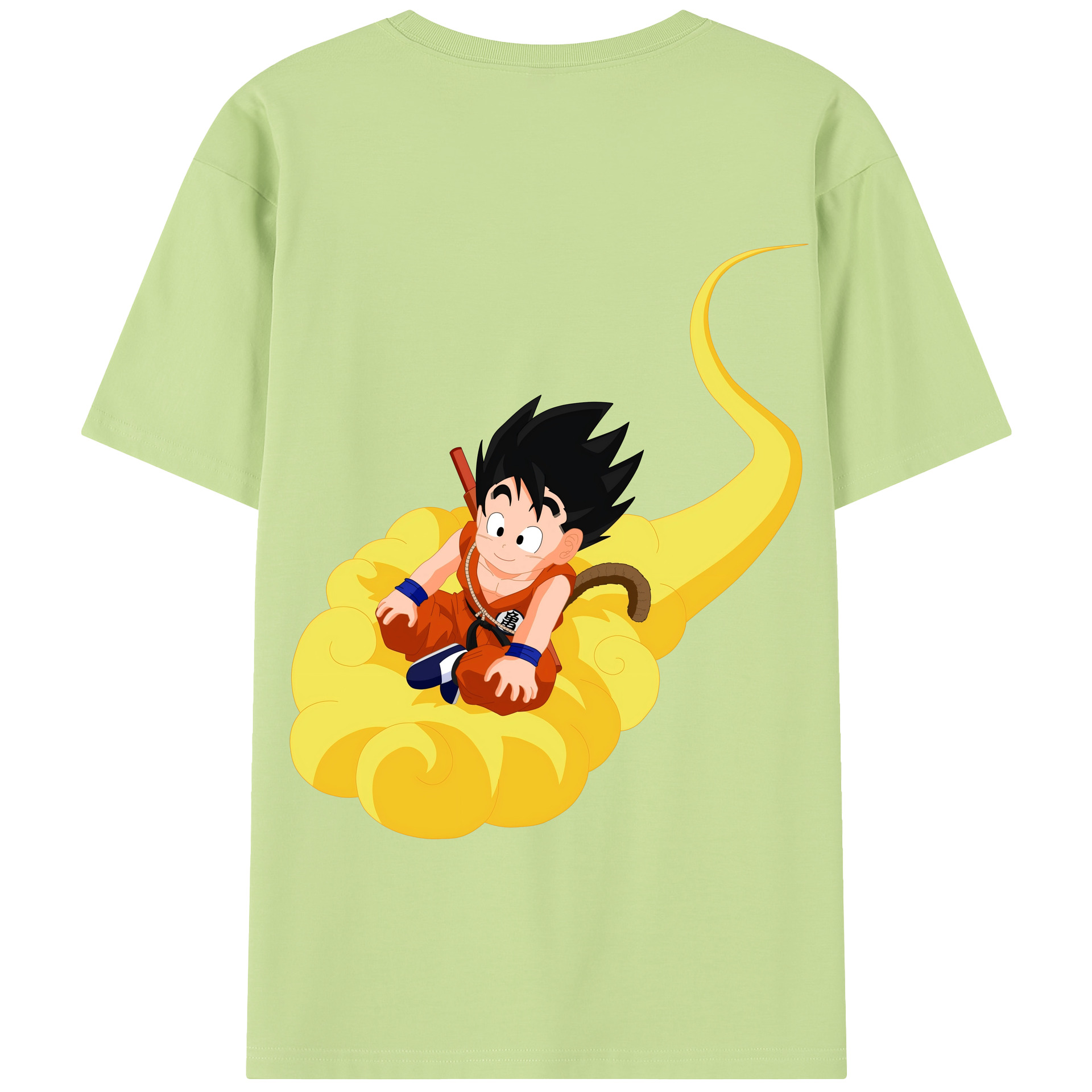 （画像用） ドラゴンボール 孫悟空（そん ごくう）Son Goku カカロット DRAGON BALL Kakarotto 綿100％半袖Tシャツ（背面プリント）